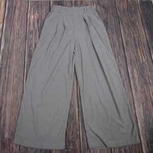 Halara NEW NWT Womens Small Petite Gray High Waist Wide Leg Pants Sporty